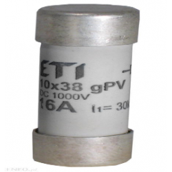 Wkładka topikowa cylindryczna CH 10x38 PV 16A/1000V DC Green Protect